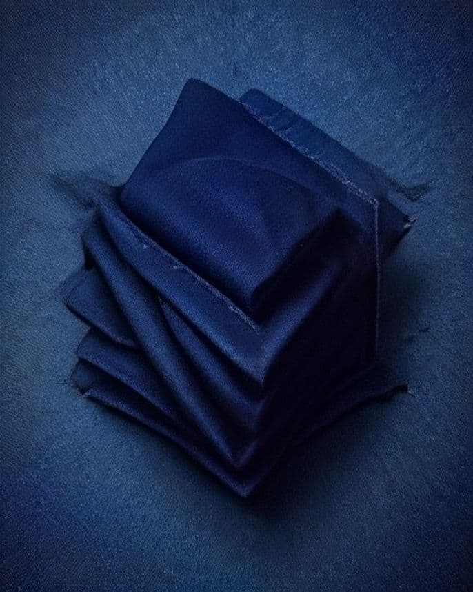 Deep Steel Blue unstitched suit fabric